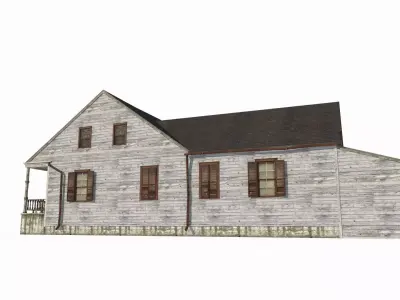 19th century architectural vintage villa 3D model