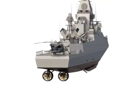 US NAVY ADVANCED CORVETTE 3D model