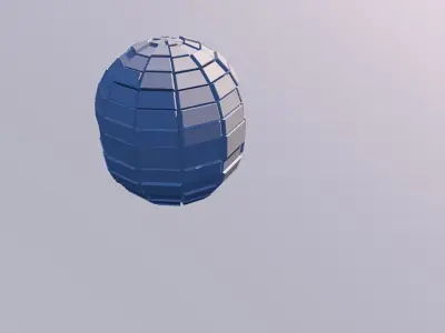 Sci Fi Sphere Object No6 - Pyramid Sphere Torus 2019 Low Poly 3D model