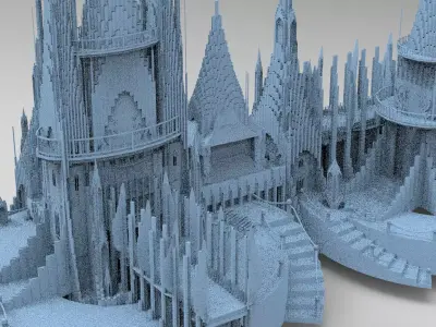 Celtic Watchtower Ocean Fortress  3D model