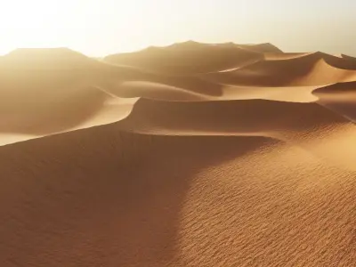 Desert Dunes V2 - Sand Landscape Terrain 3D model