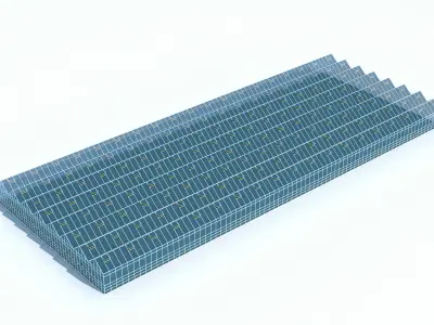 Greenhouse glass  3D model