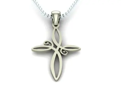 Light Gold Cross New Design  CP 58 3D print model