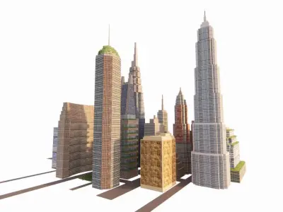 city- urban 3D model