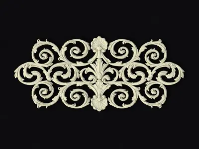 Decor for furniture 3D model 36