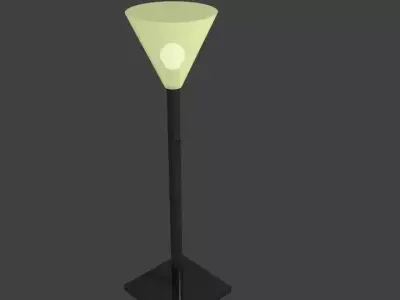 Standard Living Room Lamp Low-poly Free low-poly 3D model