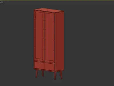 Glass cabinet NAGANO 3D model purchase
