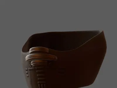 Gas mask helmet 3d model scifi Low-poly  Low-poly 3D model