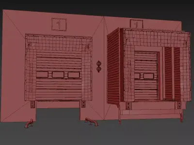 Loading Dock Door  3D model 3D model