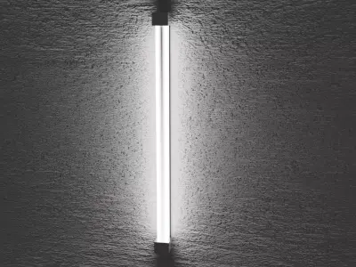 Fluorescent Tube Model Low-poly 3D model