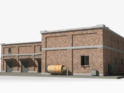 Factory xx24 Low-poly 3D model purchase