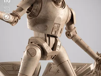 STAR WARS K2S0 Sculpture 3D print model