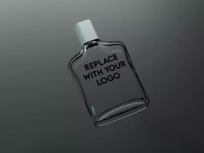 Glass Perfume Bottle  Free low-poly 3D model