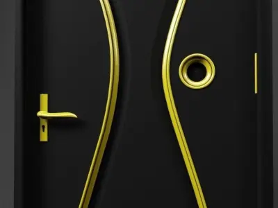 door2 hourglass door 3D model