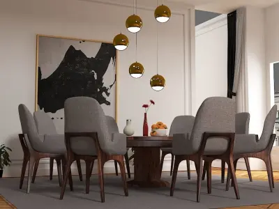 Dining interior 3D model