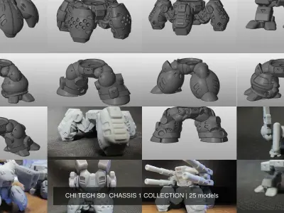 CHI TECH SD  CHASSIS 1 COLLECTION 3D Model Pack