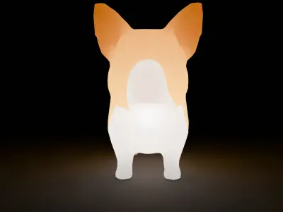 Corgi Indirect Lighting 3D model