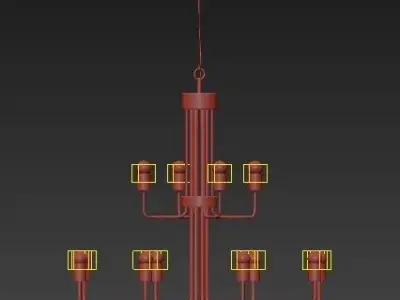 Le Marais Chandelier  12 Light 3D model