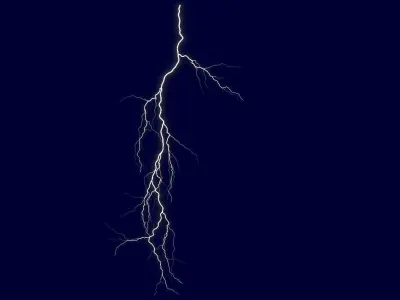 Realistic 3D Lightning CA-06 Low-poly 3D model