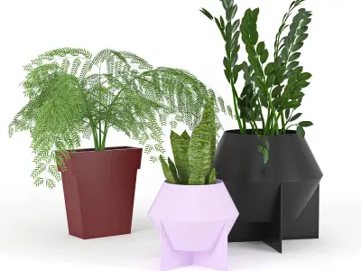 Frida Metal Planter 3D model