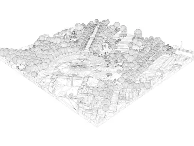 London city tile Level 2 block TQ2979 North West 3D model
