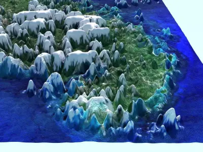 Martinique Island 3D model