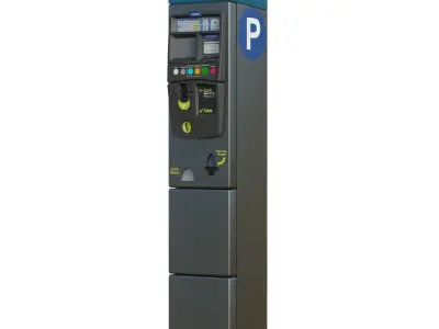 NY Parking Terminal Low-poly 3D model