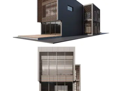 Black home 3D model