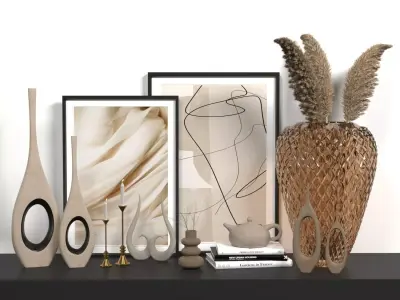 Decorative set 01 3D model 32