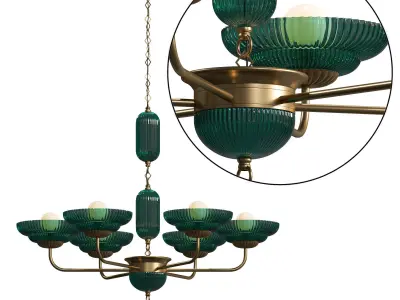 Verde Chandelier by Kalco Lighting 3D model