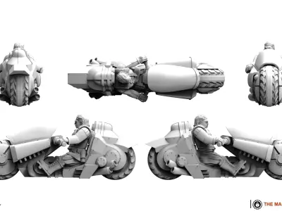 Cyberzerkers - Biker Squad 3D print model