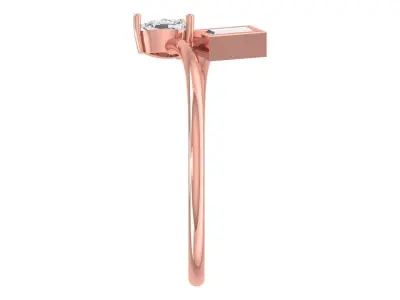 Women Light Weight Band Ring 3D print model 17