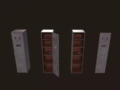Locker Dirty - Low Poly - FREE Free low-poly 3D model