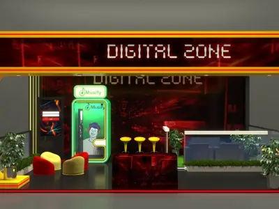 Exhibition Stand Stall 3D model