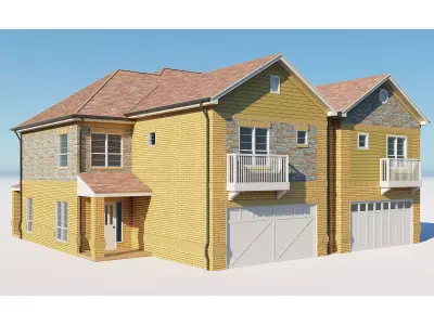 Brick House 4 3D model