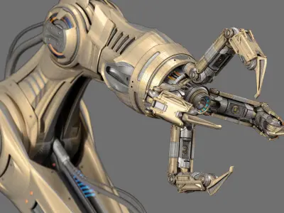 Robotic Arm 6 - Rigged 3D model