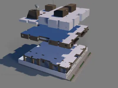 Residential Building dalle 025 3D model