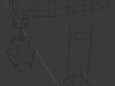 Simple Lamp Low-poly 3D model get