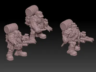 SPACE NANETTI HeavyFlamer Squod  3D print model