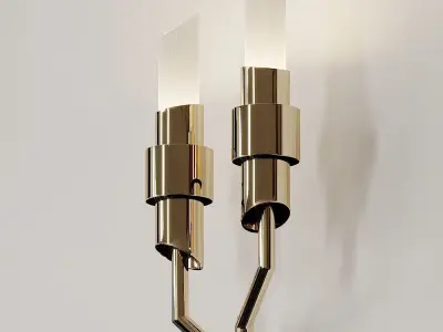 Tycho Torch Wall Sconce by LUXXU 3D model