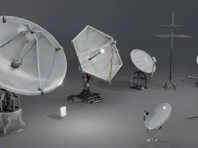 Satellite antenna pack