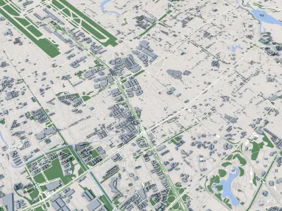 Bogota City Colombia 3D model