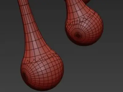 Polished brass and silver twist 3D model