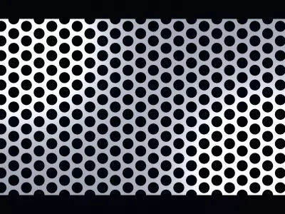 Perforated panel with 51 percent opening 25O102 3D model