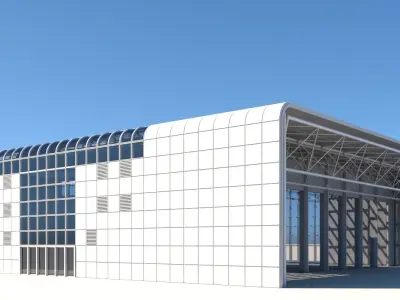 3D Warehouse Building 3D model