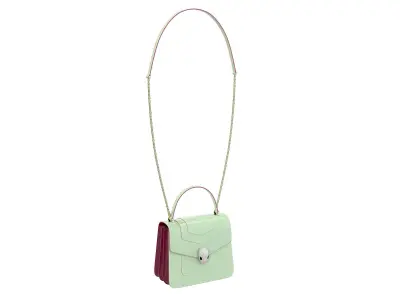 Bvlgari Serpenti Forever Bag Light-Green Low-poly 3D model