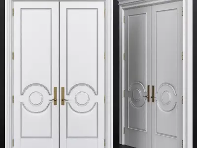 Interior Doors Premium low poly 3d model Low-poly 3D model