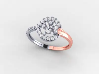 R-100 LADIES RINGS 3DM AND STL CAD MODELS LOT 3D print model