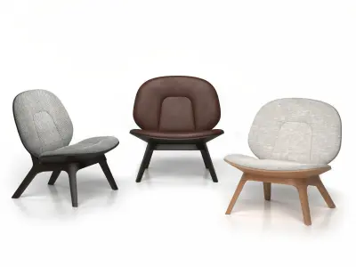 1780 Poi Lounge Chair 3D model