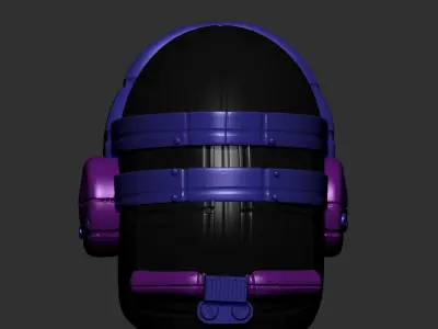 helmet scifi high poly sculpt ver4 3d printable 3D model 3D model
